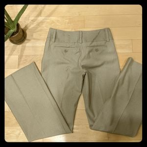 Express Editor Light Brown White Stripe Dress Pant